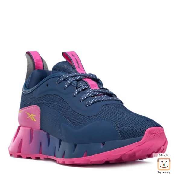 Reebok Shoes - Reebok Blue and Pink Running Shoes